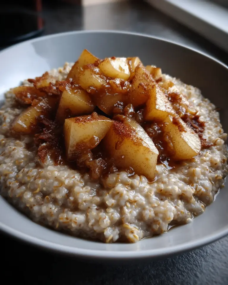 Buchweizen-Porridge mit Birnenkompott
