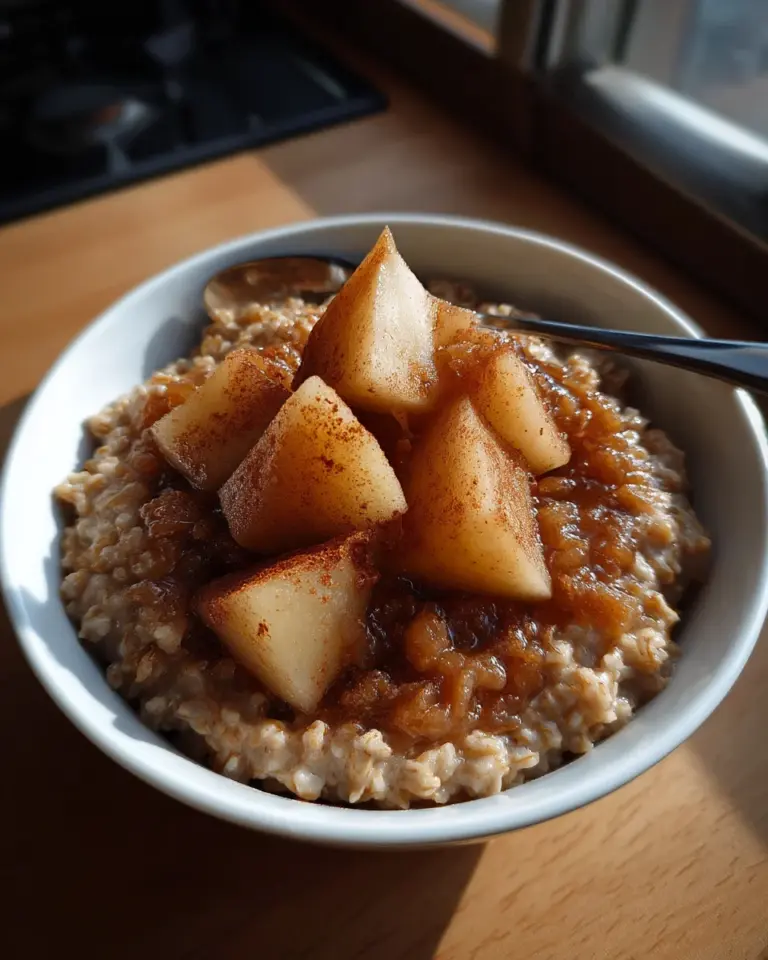 Buchweizen-Porridge mit Birnenkompott