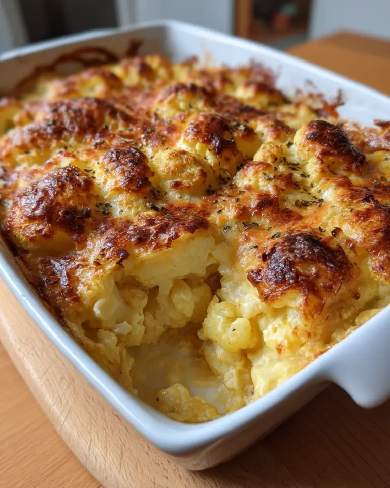 Cremiges Blumenkohlgratin