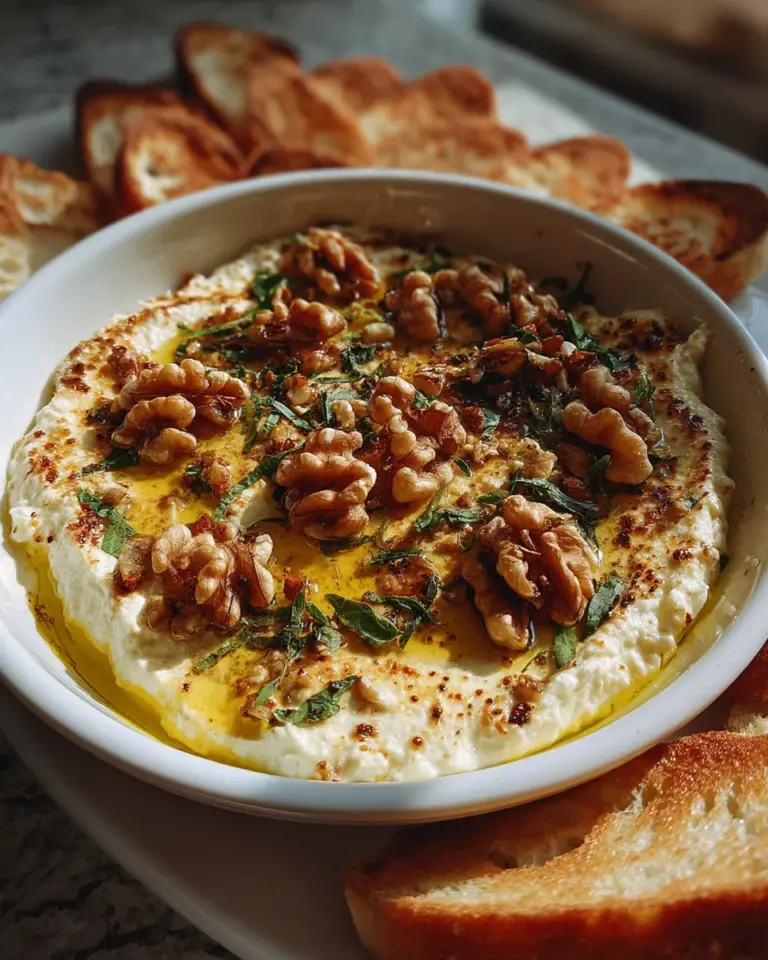 Feta-Dip mit Kürbis und Walnüssen