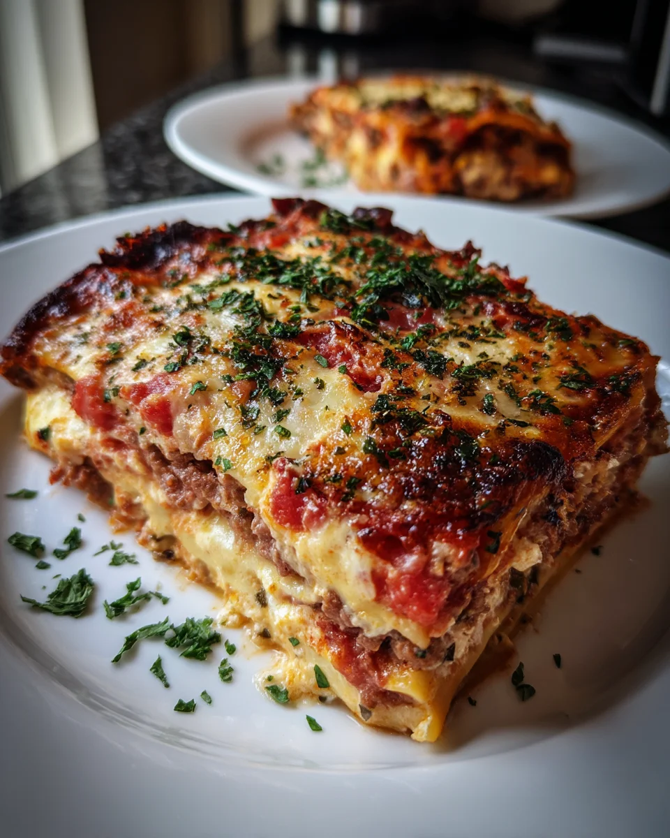 Fleischkäse-Lasagne