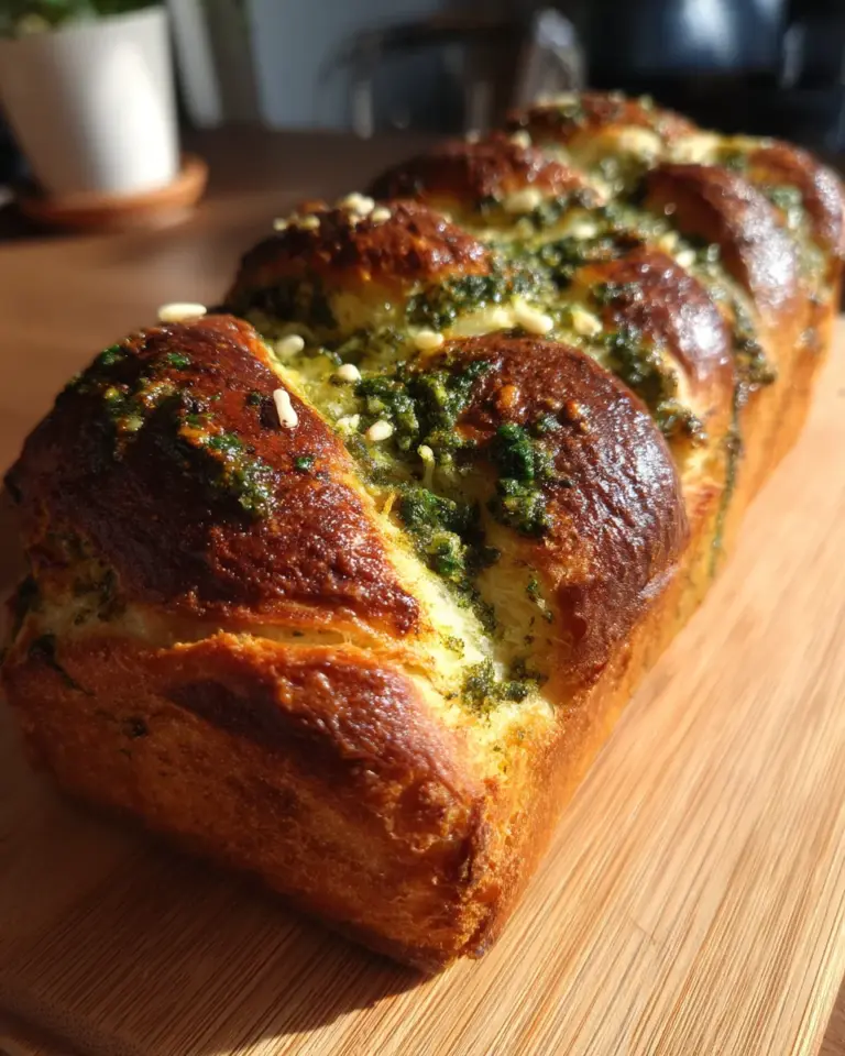 Franzbrötchen mit Bärlauchpesto