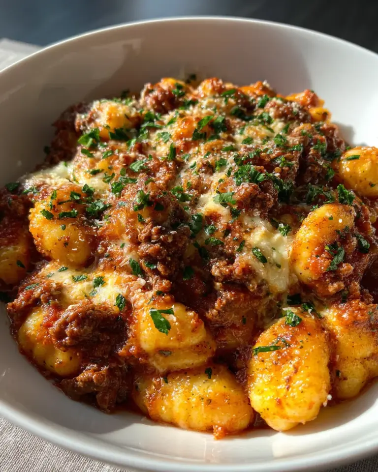 Gnocchiauflauf Bolognese