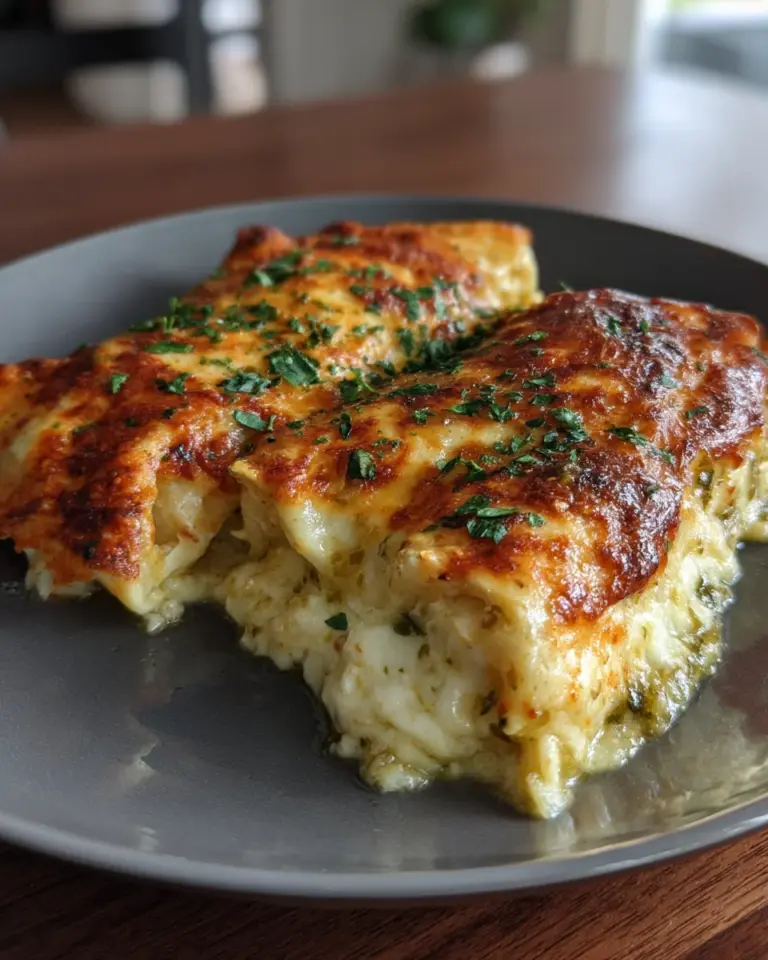 Grüne Chile Hähnchen Skillet Enchiladas