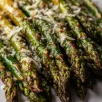 Grüner Spargel aus dem Ofen mit Parmesan