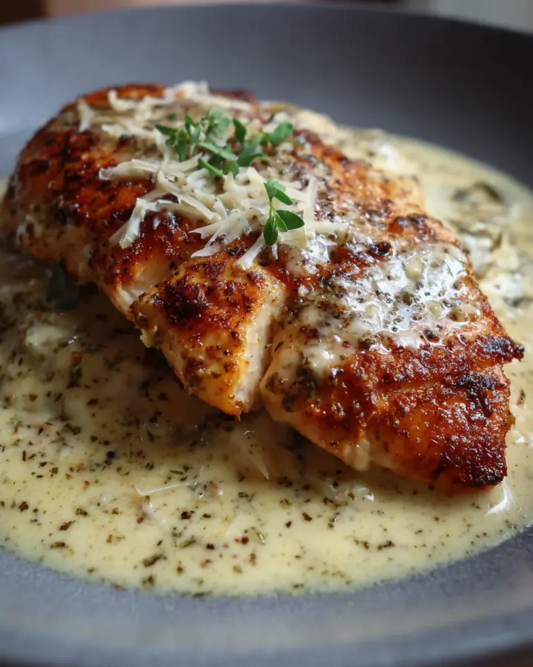 Hähnchenfilet in Frischkäse-Parmesan-Soße