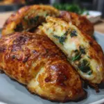 Lachs im Blätterteig mit Spinat