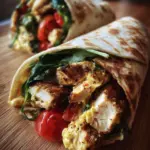 Leckerer Honig-Senf-Hähnchen-Wrap