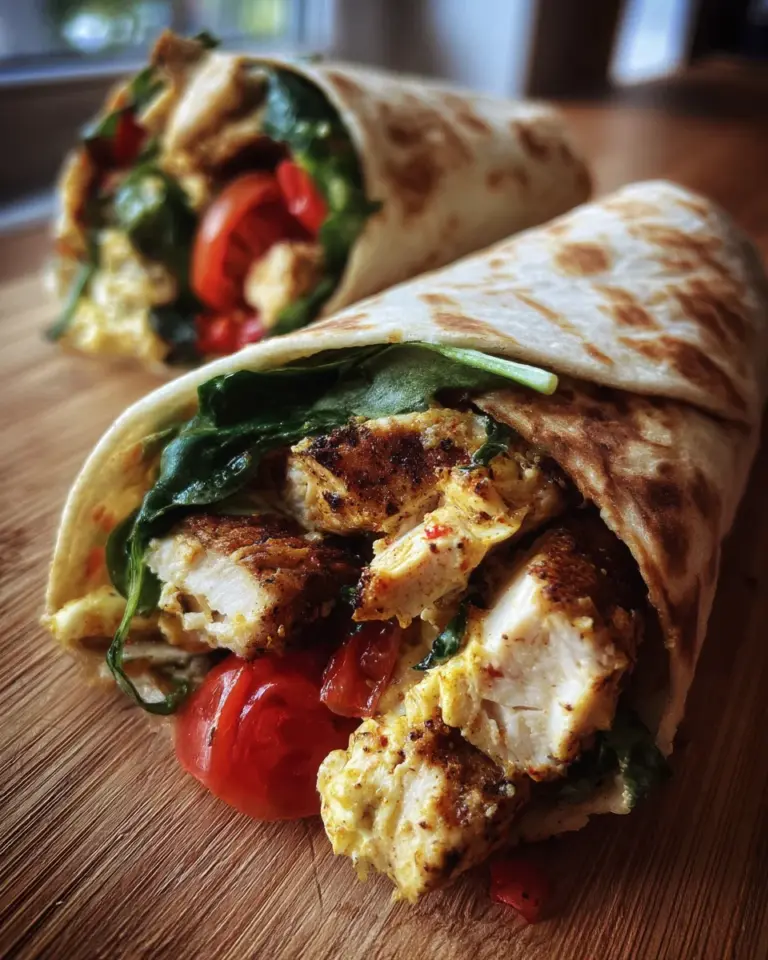 Leckerer Honig-Senf-Hähnchen-Wrap