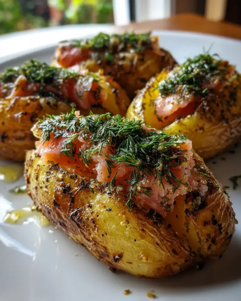Ofenkartoffeln mit Räucherlachs