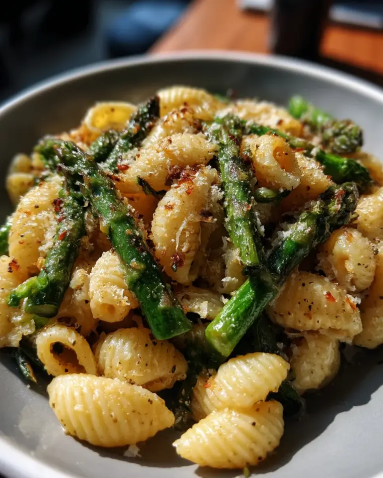 Pasta mit grünem Spargel