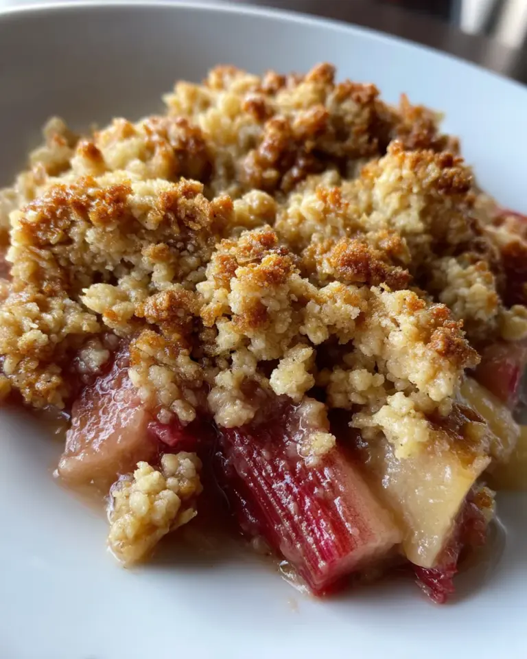 Rhabarber Crumble Rezept