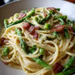 Spargel-Carbonara