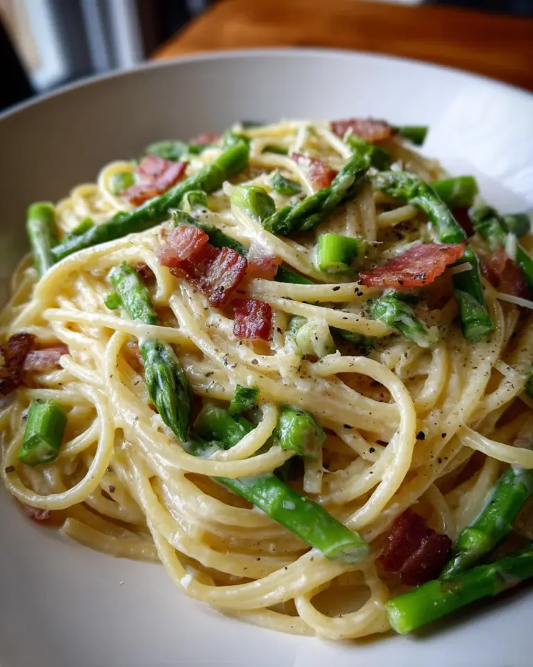 Spargel-Carbonara