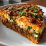 Süßkartoffel-Hackfleisch-Auflauf mit Feta