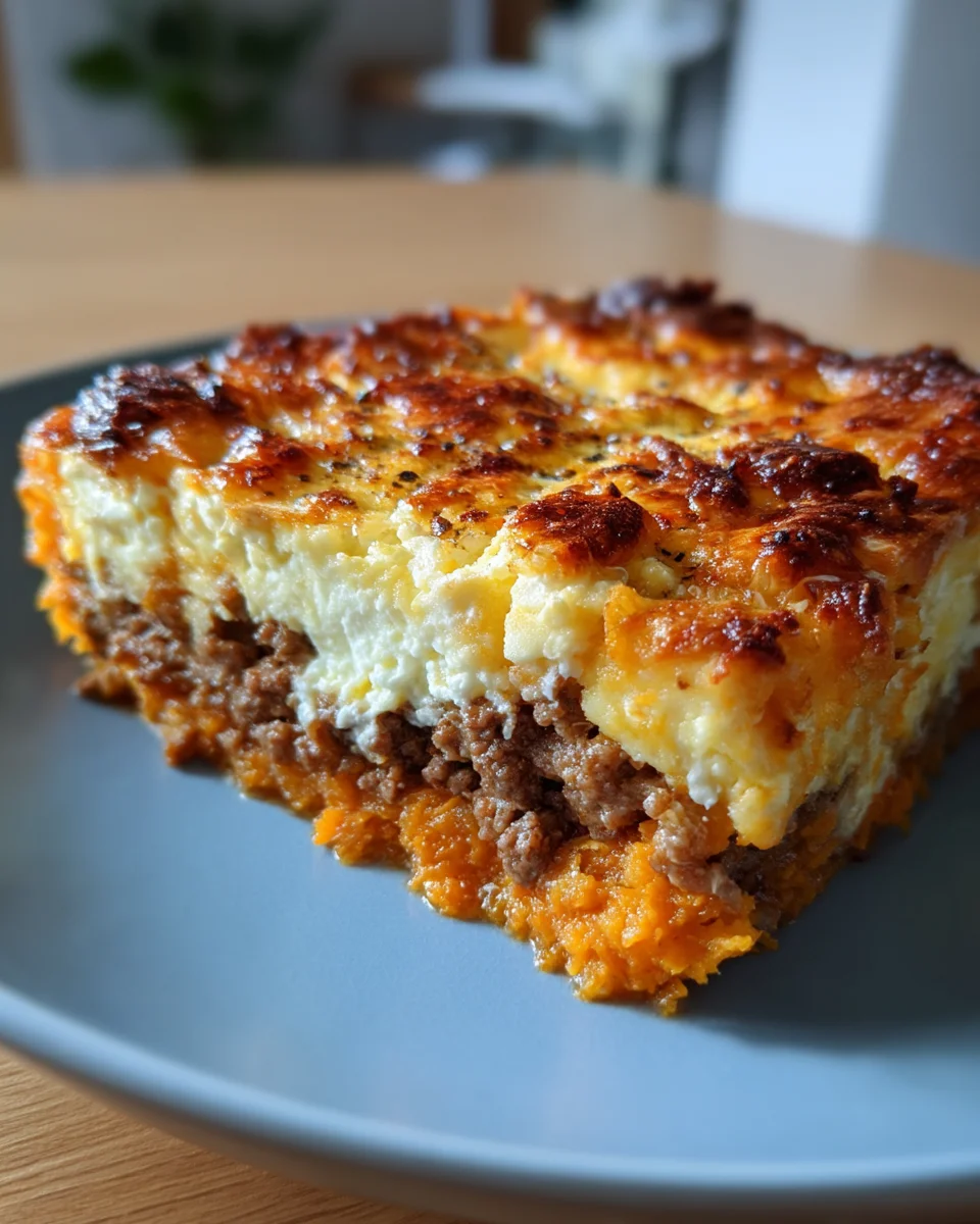 Süßkartoffel-Hackfleisch-Auflauf