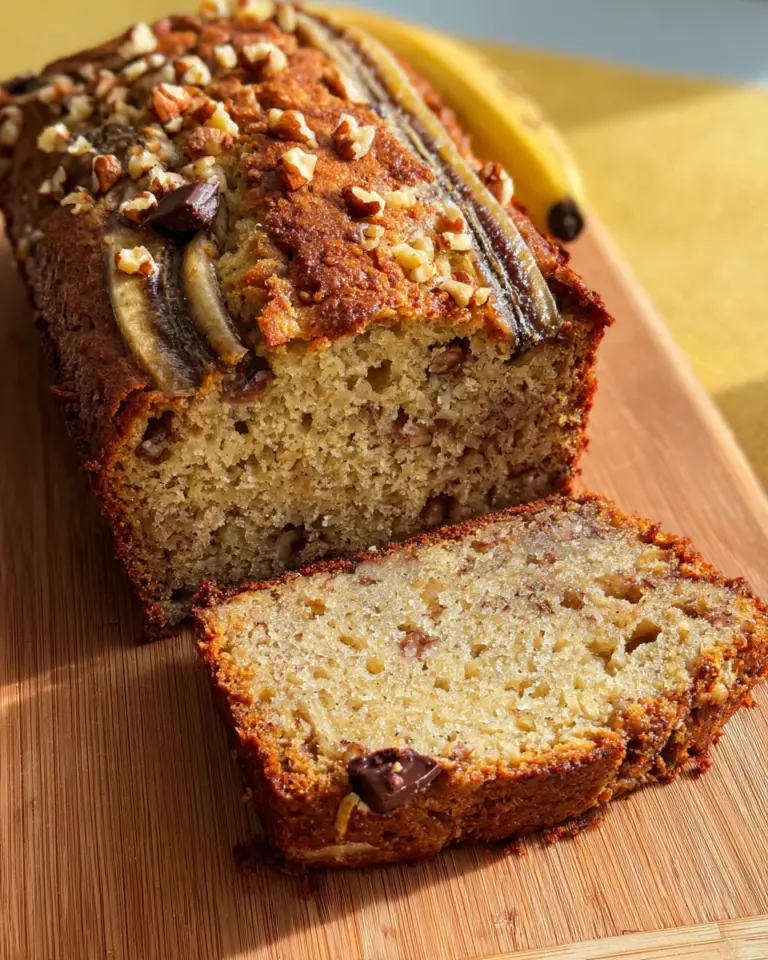 Bananenbrot mit Quark