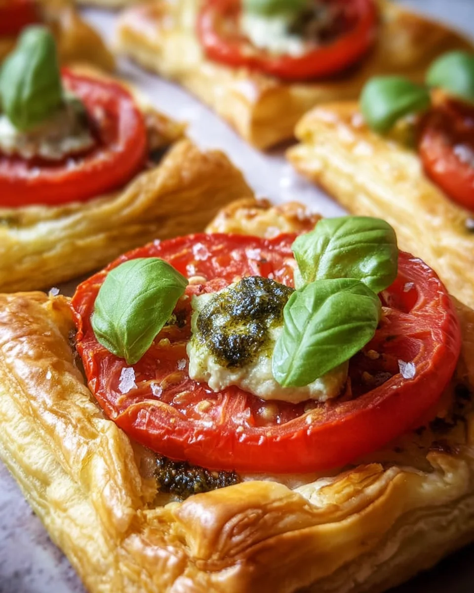 Blätterteig-Tomaten-Quadrate