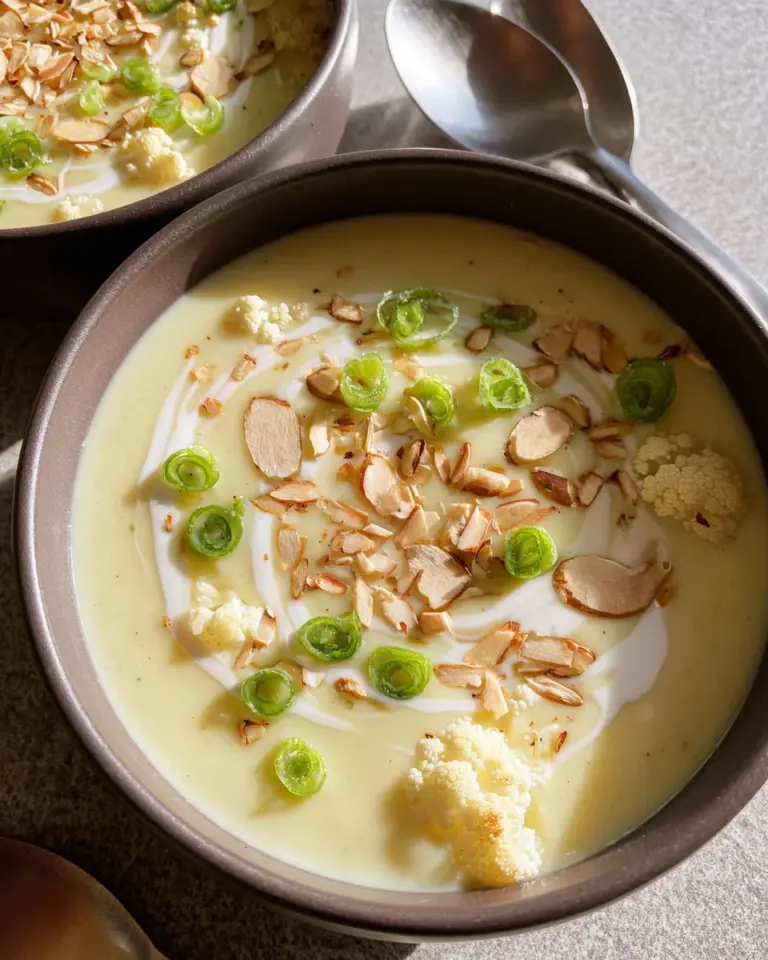 Blumenkohl-Cremesuppe mit Kartoffeln