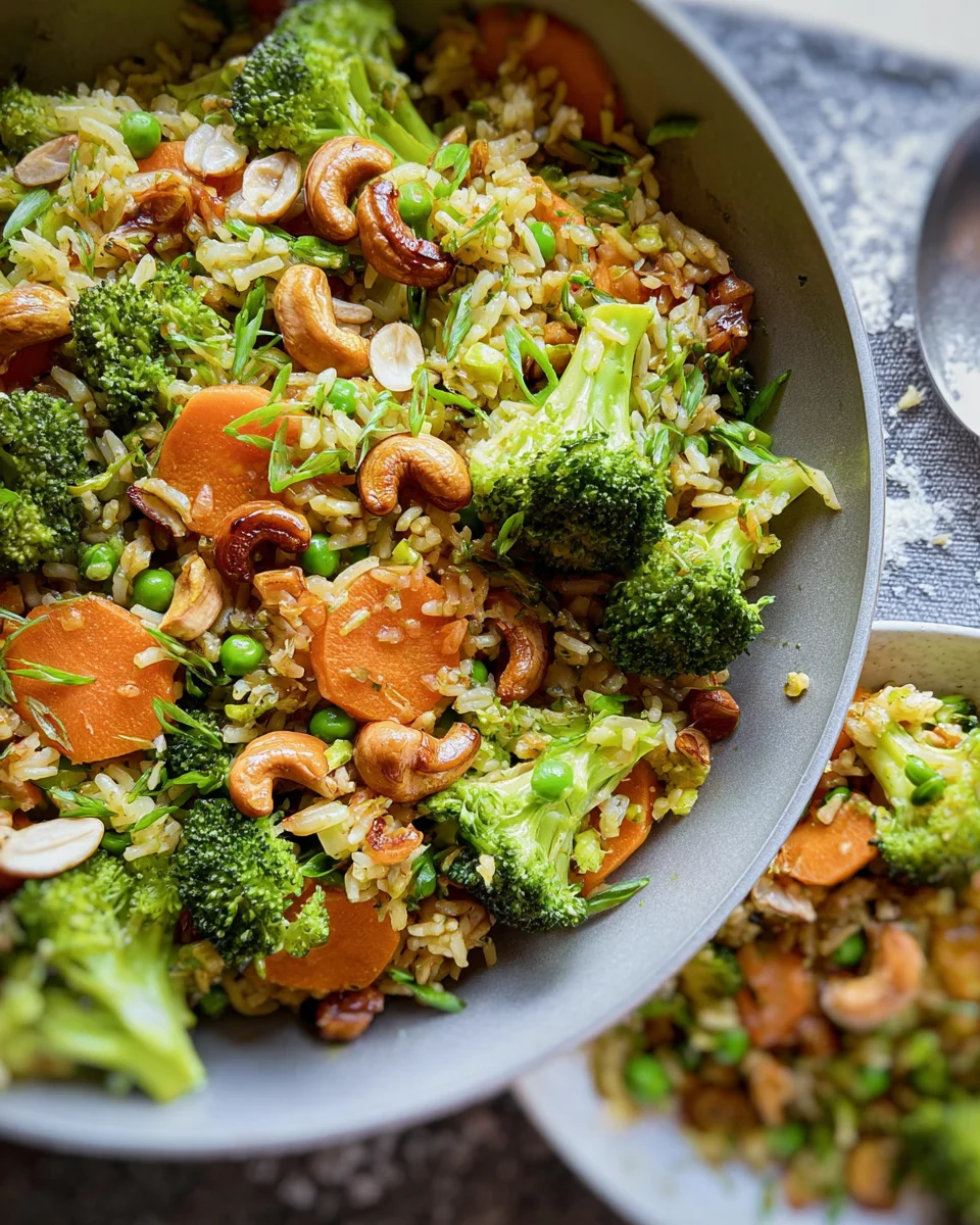 Brokkoli-Reis-Pfanne – schnelles &amp; vegetarisches Rezept