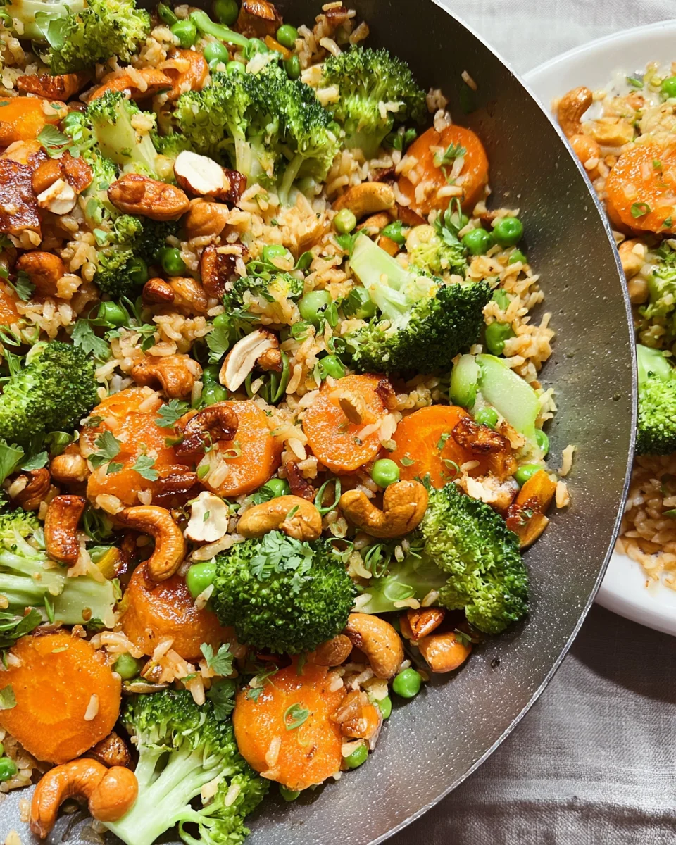 Brokkoli-Reis-Pfanne – schnelles &amp; vegetarisches Rezept