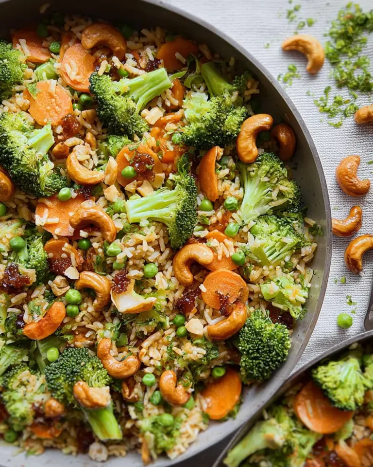 Brokkoli-Reis-Pfanne – schnelles & vegetarisches Rezept