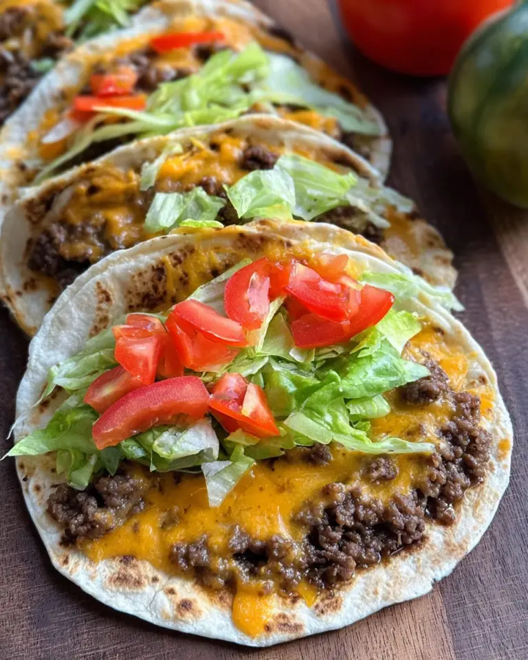 Cheeseburger Wraps aus der Pfanne