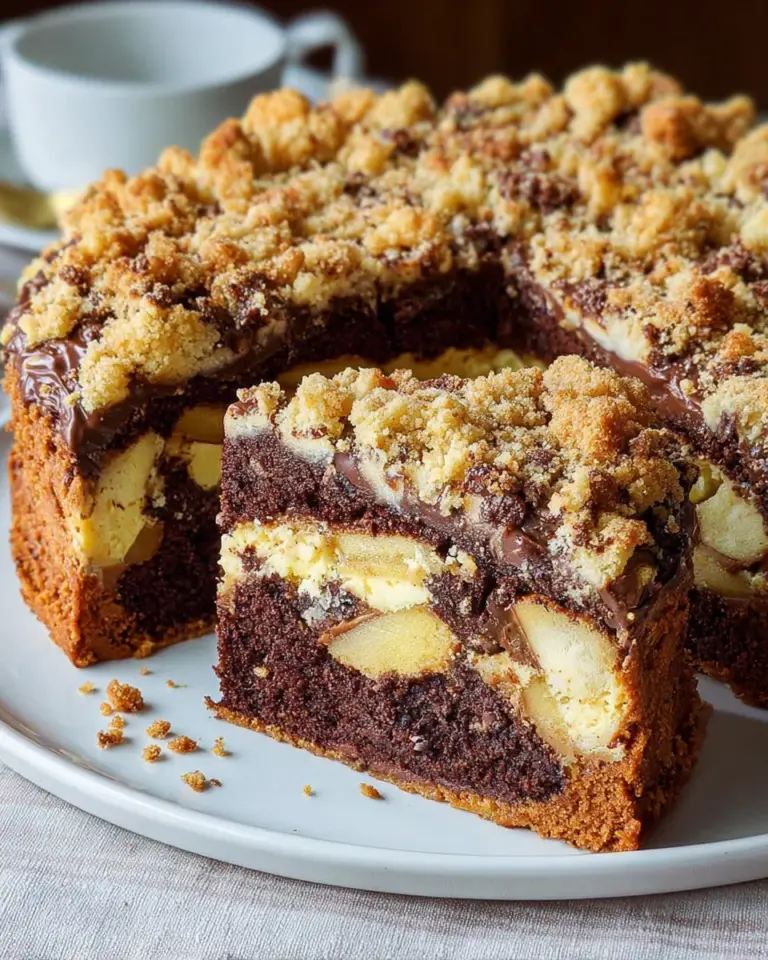 Dreifacher Kuchengenuss: Schoko, Apfel & Streusel vereint