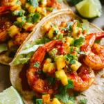 Garnelen Tacos mit Mango-Avocado-Salsa