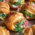 Gefüllte Croissants (herzhaftes Blätterteig Rezept)