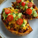 Gefüllte Süßkartoffel Mexican Style