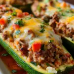 Gefüllte Zucchini Schiffchen