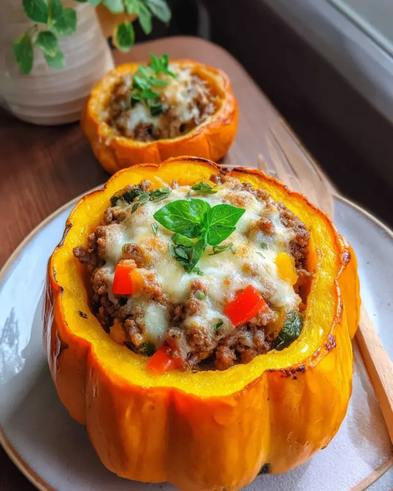 Gefüllter Kürbis mit Hackfleisch: 2 Tricks, die dich umhauen