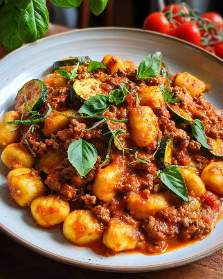 Gnocchi mit Hackfleisch - einfach und lecker