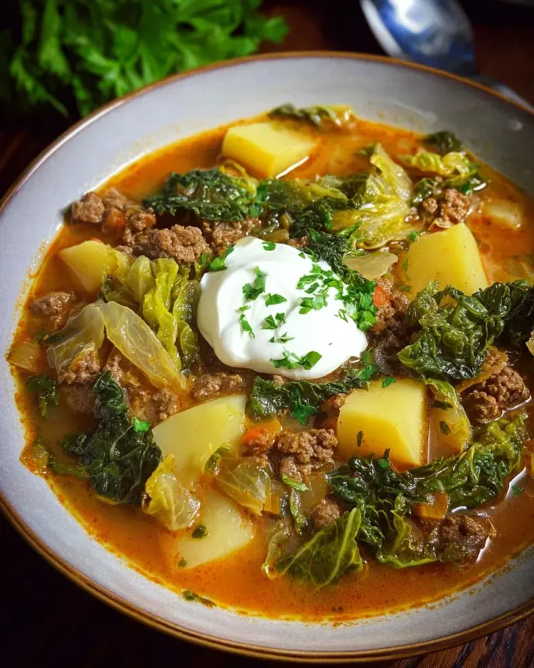 Hackfleisch-Spitzkohl-Kartoffel-Eintopf