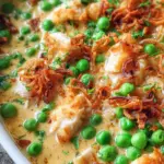 Hähnchen mit Erbsen in Senf-Sahne-Sauce