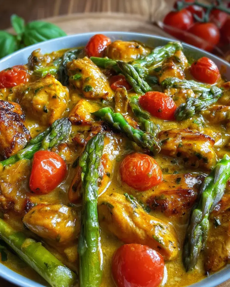 Hähnchen mit Spargel (schnelles Pfannenrezept)