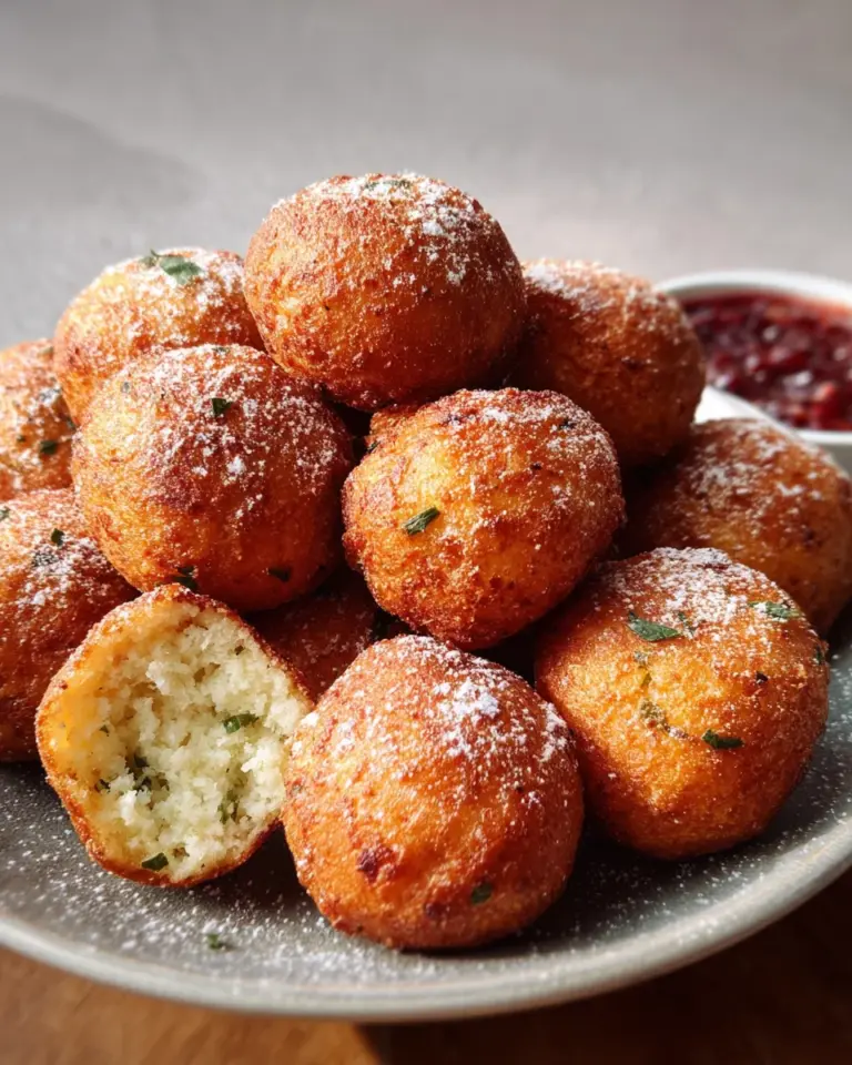 Hüttenkäsebällchen aus der Heißluftfritteuse