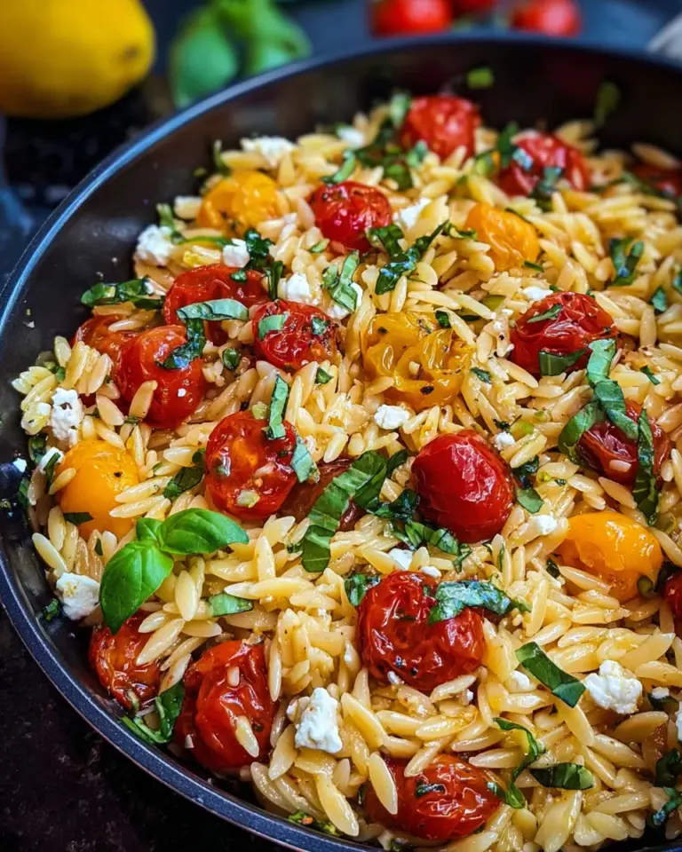Italienischer Orzo Salat (schnelles Rezept)