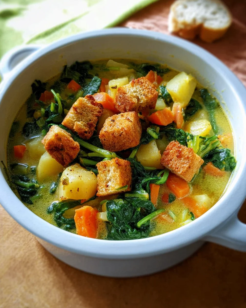 Kartoffel-Spinat-Eintopf