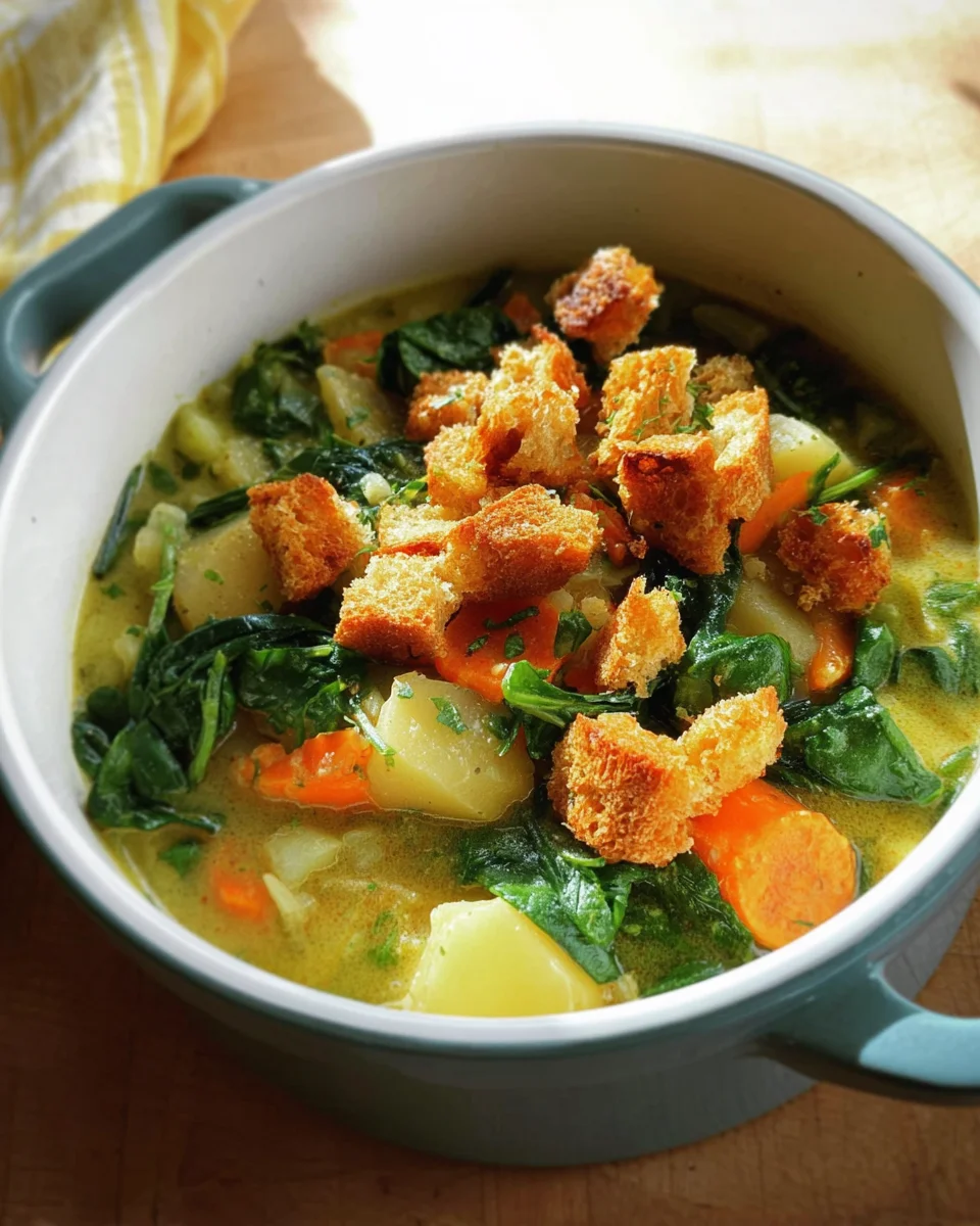 Kartoffel-Spinat-Eintopf