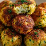 Knusprige Zucchini-Feta-Bällchen