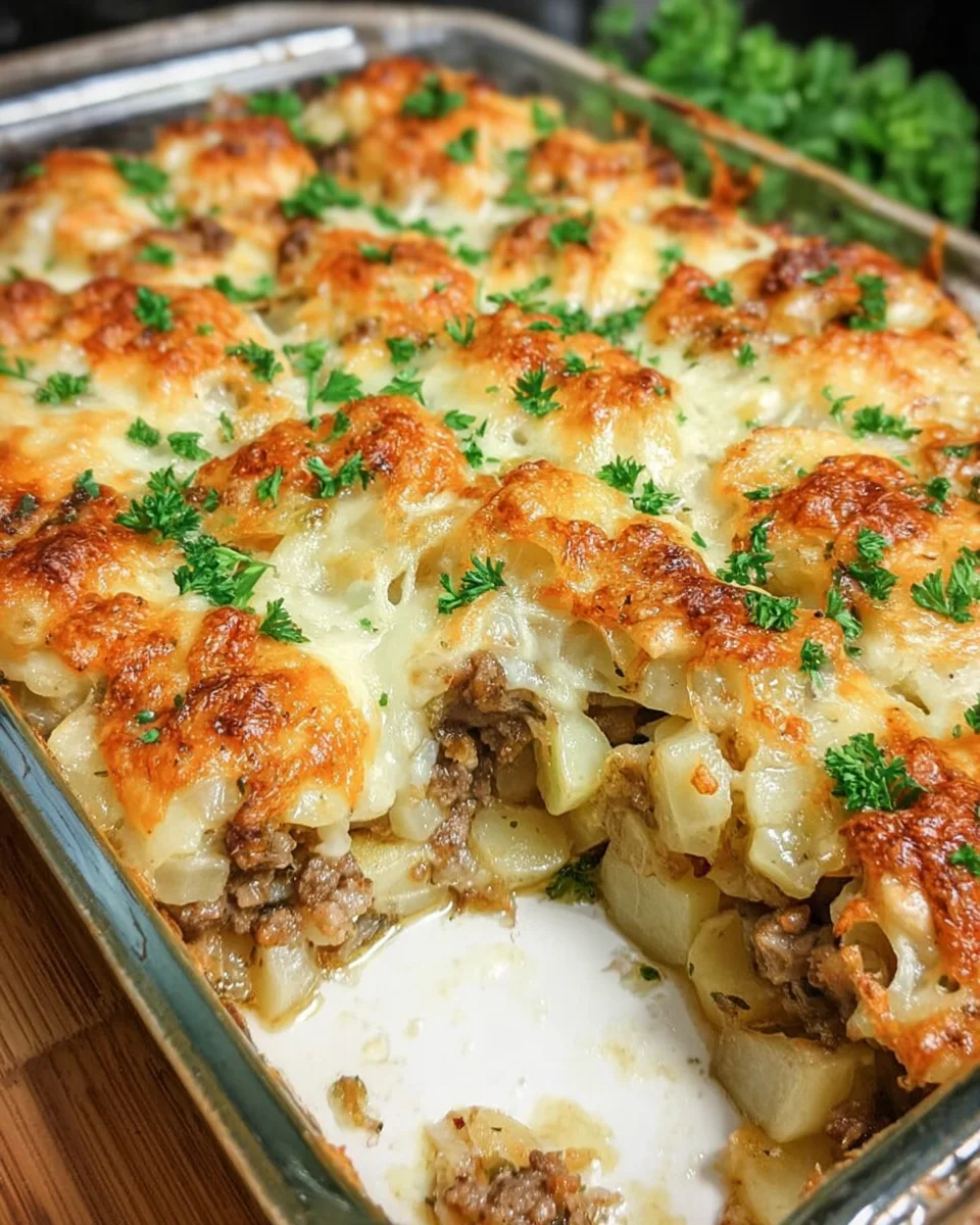 Kohlrabi-Hack-Auflauf