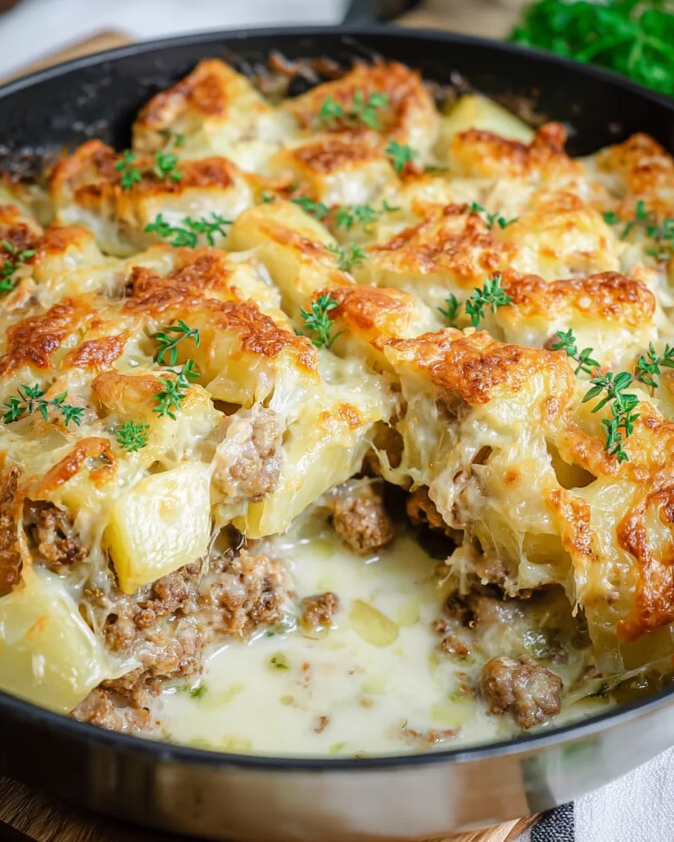 Kohlrabi-Hack-Auflauf