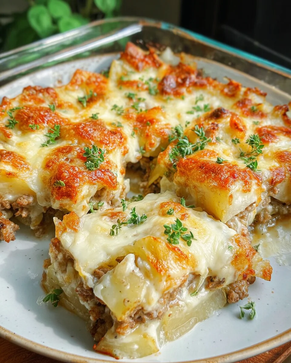 Kohlrabi-Hack-Auflauf