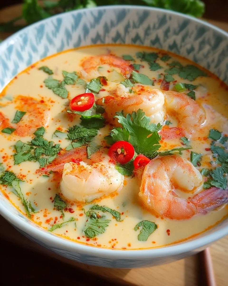 Kokos-Shrimps-Suppe