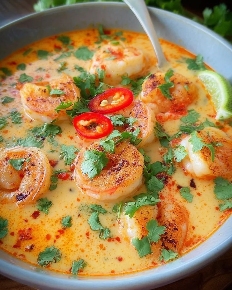 Kokos-Shrimps-Suppe