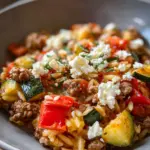 Kritharaki Hackfleisch Pfanne