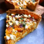 Kürbis-Quiche mit Feta