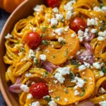 Kürbis Feta Pasta